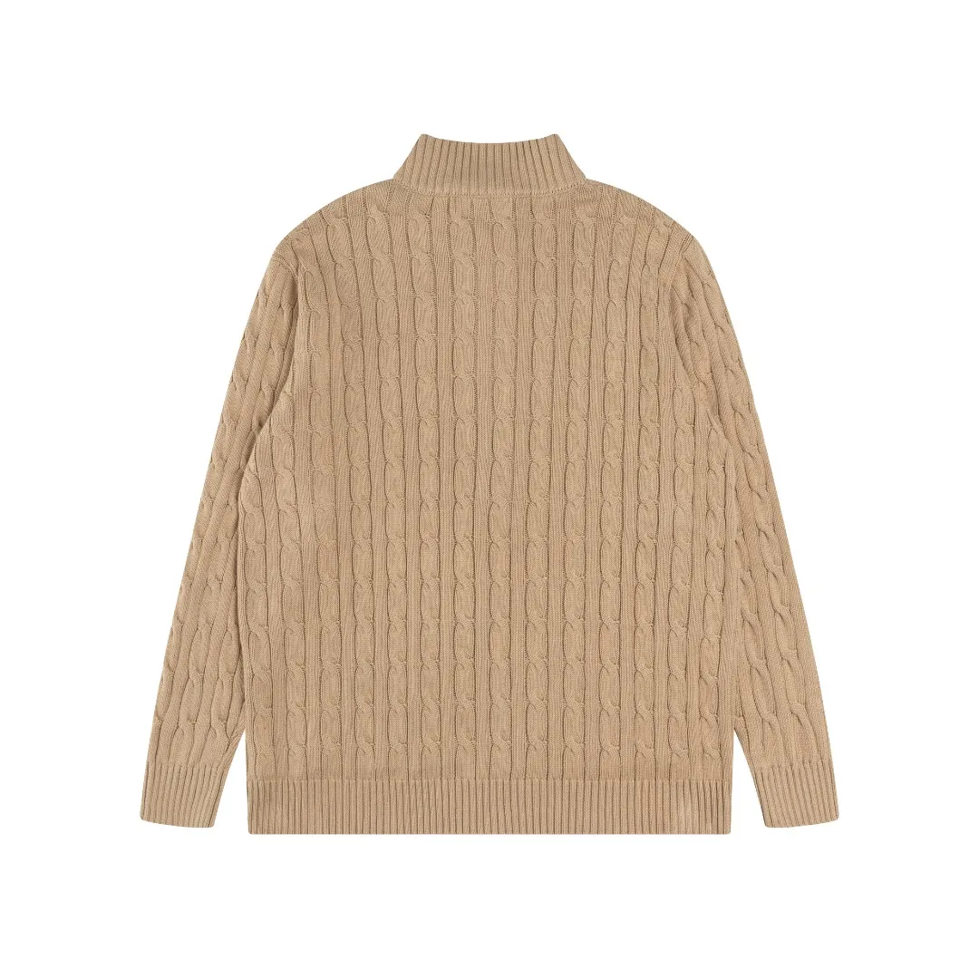 P260 #R98 RALPH LAUREN Ralph Lauren nine-color classic small label embroidery logo full zipper knitted cable cardigan sweater, high-density LOGO embroidery on the chest, original customization of tag accessories. Made of pure cotton yarn, pure cotton is skin-friendly and comfortable, small label war horse embroidered twist zipper cardigan sweater 🐎 high quality, follow the blogger to learn how to wear it! Let’s buy a Ralph Lauren cable sweater. It’s a super hard-to-find series after it became popular. It’s hard to find one on the official website. It’s simple and practical to wear, with a lazy and loose feel. The thickened fabric has more texture, feels soft and delicate, and has a loose fit. Whether worn alone or layered, you can wear different styles of fashion with just one piece!   Size：XS S M L